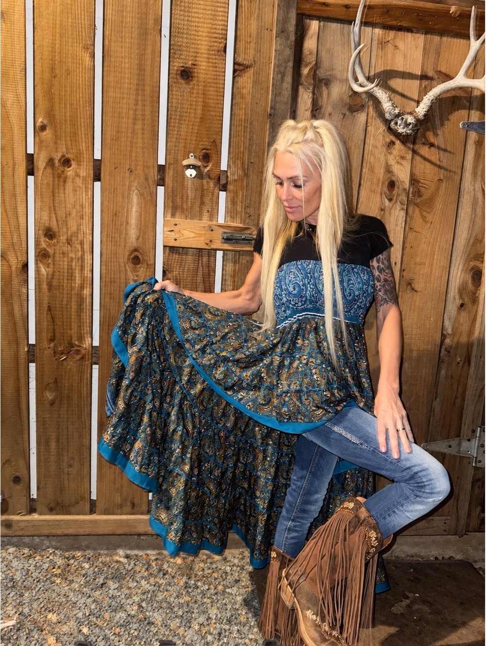 NEW Siddhartha Silk High-Low Maxi Skirt / Top – One Size
